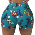 thumbnail image 2 of Lsque Mario Pattern High Waisted Biker Shorts for Women-Tummy Control Fitness Athletic Workout Running Yoga Gym Shorts,Moisture-Wicking-Large, 2 of 9
