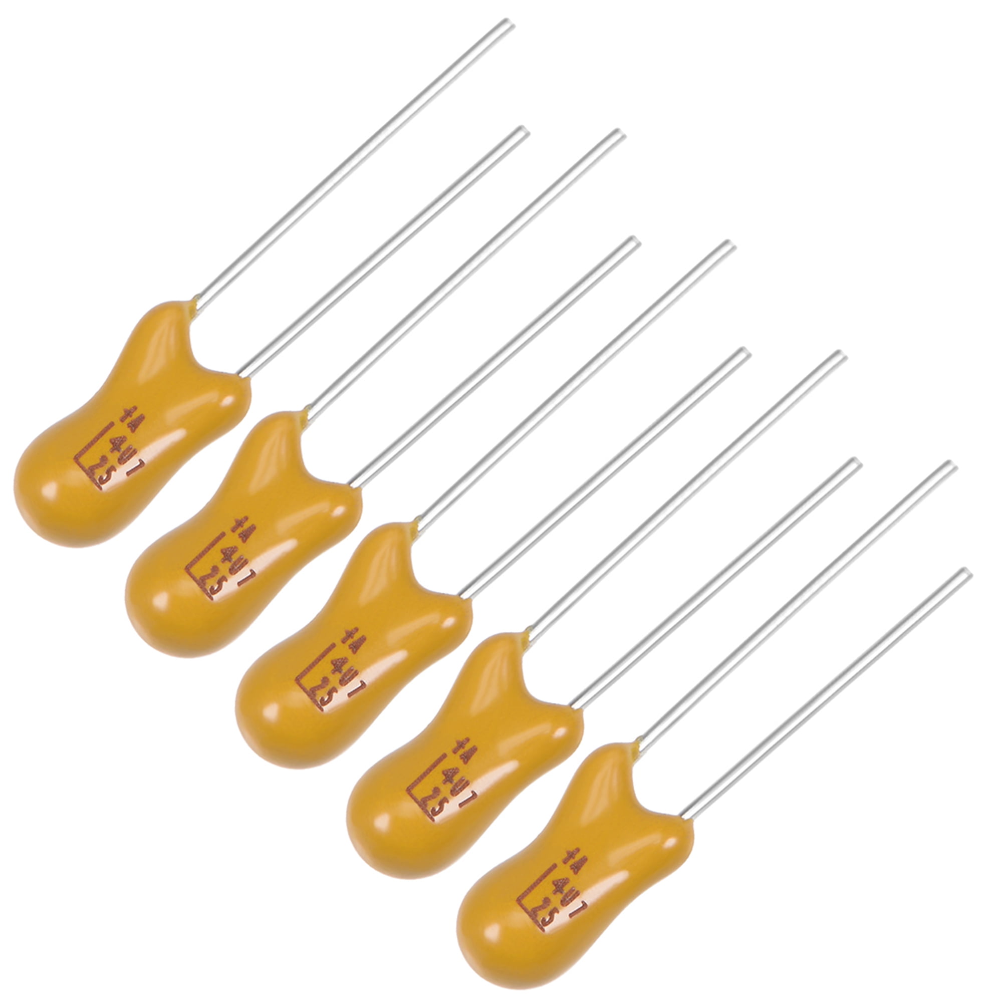 4.7uF Tantalum Capacitor 25 Volt 2 Pin Yellow Radial Dipped Tantalum