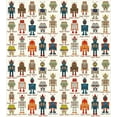 thumbnail image 3 of Kids Twin Size Duvet Cover Set, Various Different Super Robot Figures Set in Cartoon Style Fantasy Futuristic Machine, Decorative 2 Piece Bedding Set with 1 Pillow Sham, Multicolor, by Ambesonne, 3 of 3