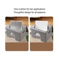 thumbnail image 4 of Grande Maison Rafraîchissante pour Chat avec Bloc Réfrigérant, Maison pour Animal Pliable en Oxford, Design Mignon pour Utilisation Intérieure et Extérieure, Abri pour les Journées Chaudes d'Été pour Petits à Moyens Animaux, 4 of 7