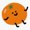 1pcs, variant on Orange Sliced Fruit Decor Art Retro Style Vinyl Sticker