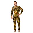 thumbnail image 3 of Matching Halloween Pajamas Set for Whole Family, Breathable Long Sleeve Halloween Family Pajamas with Pumpkin Skull Print, Fun Family Halloween Pajama Set Party, 3 of 6