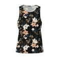 thumbnail image 4 of Haiem Lilies Flowers Men Workout Tank Top Gym Bodybuilding Sleeveless Muscle T Shirts Athletic Tank Breathable Workout Shirt-Medium, 4 of 9