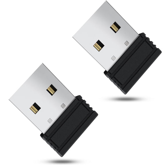 Genreen Mouse Jiggler Mover Wiggler Undetectable Shaker USB Port for Computer Laptop, Keeps PC Awake, Simulate Movement to Prevent Laptop Entering Sleep, No Software Plug-and-Play-2Pack