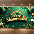 thumbnail image 4 of St Patricks Day Decoration Shamrock Beer Mug Green Hat Backdrop Banner Party Supplies Photography Props Festive Celebrations Bar Decor Holiday Fun, 4 of 7