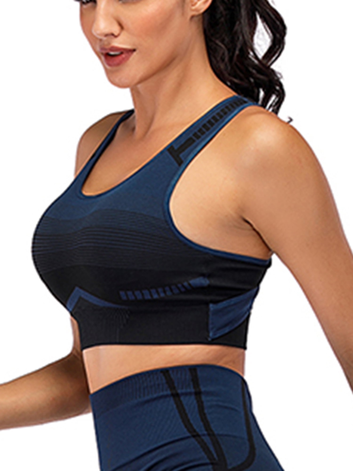 FUTATA Sports Bras For Women Padded Push Up Bras Racerback High Support