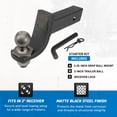 thumbnail image 3 of Reese Towpower Interlock Tactical Trailer Hitch Ball Mount Starter Kit, 3 of 11