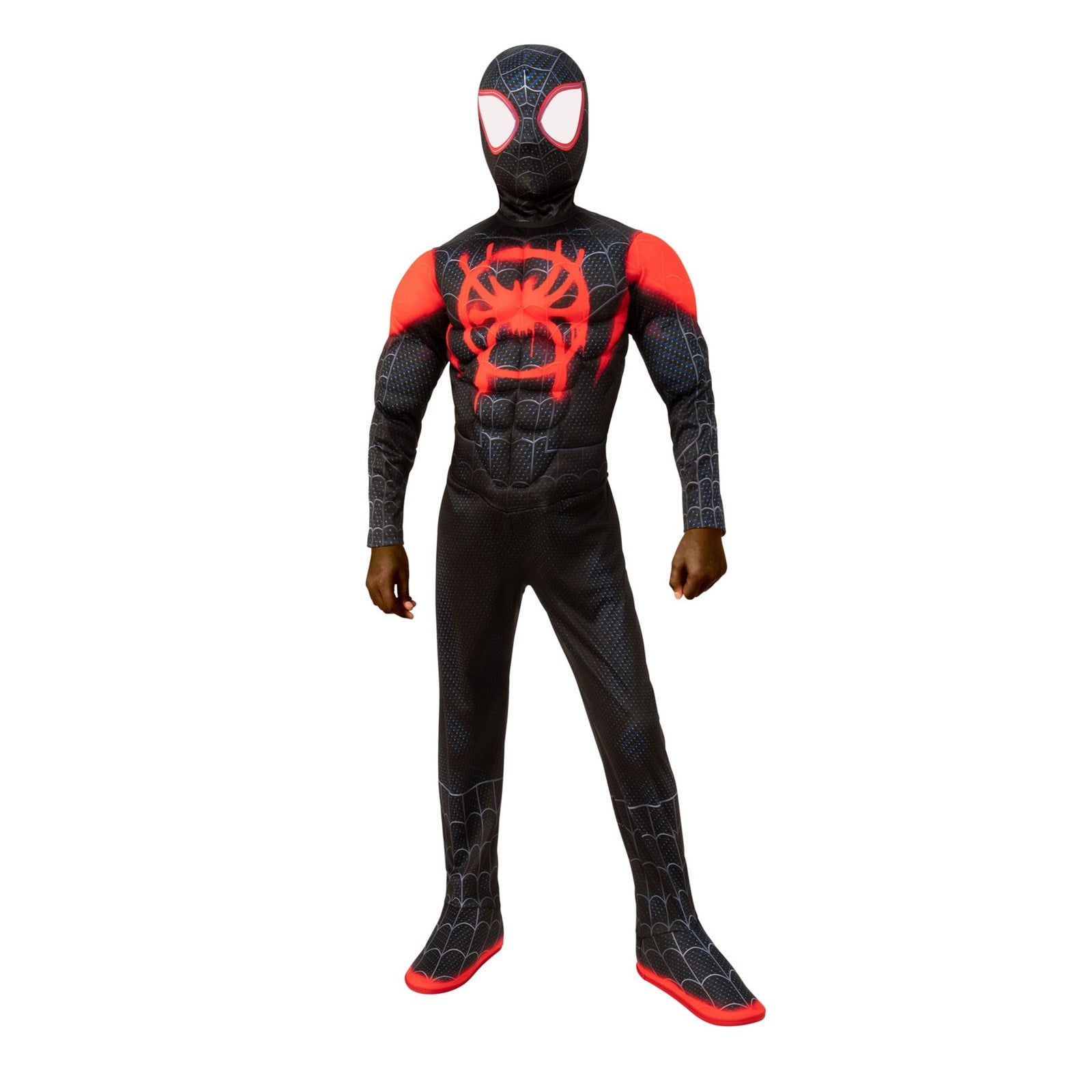 SpiderMan Into the Costume Kids Boys Miles Morales Cosplay Zentai Suit Fancy 