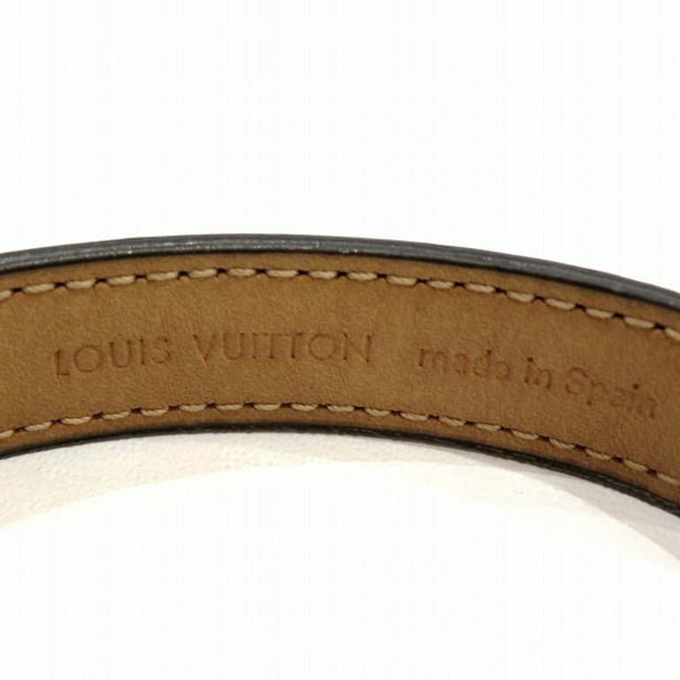 Louis Vuitton - Authenticated Monogram Bracelet - Leather Brown for Women, Good Condition