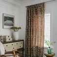 thumbnail image 1 of Nvzi Home Curtains for Bedroom Living Room,Semi-Blackout Country Cotton and linen Vintage Chic Tassels Hollow Window Treatment Rod Pocket Drape（2 Panel，70.8*59in,A71）, 1 of 5
