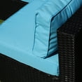 thumbnail image 4 of Sectional Outdoor Sofa Set with 5 Pieces | Great for Garden Gatherings and Enjoying Drinks | Eco-Friendly Rattan and Machine-Washable Cushions | Solves Maintenance and Comfort Issues, 4 of 7