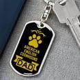 thumbnail image 6 of American English Coonhound Dad Dog Tag Keychain Stainless Steel or 18k Gold, 6 of 10