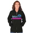 thumbnail image 3 of Vaporwave Aesthetic NASA Worm Logo Zip Up Hoodie Men's Women's Brisco Brands S, 3 of 6