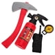 thumbnail image 5 of 1 Conjunto de disfraz de bombero para niños con extintor de juguete realista. Kit de disfraces de bombero para niños y niñas para juegos de simulación e interacción social., 5 of 8