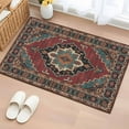 thumbnail image 2 of Bathroom Rugs 2x3 Ft, Aztec Southwest Non Slip Area Rugs for Kitchen Bedroom Entryway, Red Brown Boho Chic Abstract Geometric Washable Carpet Runner Rug Floor Mats for Bedroom Home Decor, 2 of 9