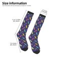 thumbnail image 3 of Bingfone Compression Socks for Women and Men Long Socks for Running Athletic Cycling Nurse-Colorful Dinosaur, 3 of 8
