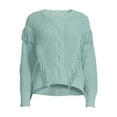 thumbnail image 5 of No Boundaries Juniors' Chenille Fringe Sweater, 5 of 5