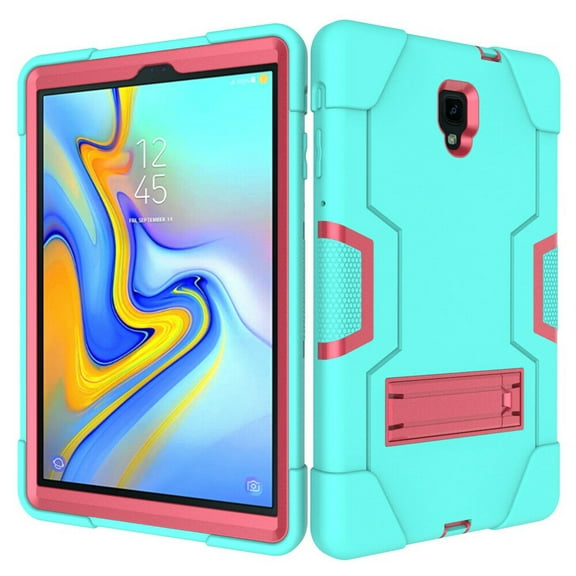 Goldcherry For Galaxy Tab A 10.5 Case,Hybrid Shockproof Rugged Anti-Impact Drop Protection Built with Kickstand For Samsung Galaxy Tab A 10.5 SM-T590 Wi-Fi /SM-T595 LTE Tablet(Mint Green/Pink)