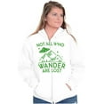 thumbnail image 3 of Not All Who Wonder Are Lost UFO Cute Zip Up Hoodie Men's Women's Brisco Brands S, 3 of 6