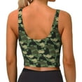 thumbnail image 4 of Picia Camouflage Shark Sports Bra for Women,Padded Strappy Sports Bras Medium Support Yoga Bra with Removable Cups,Running Yoga Bra-Large, 4 of 9