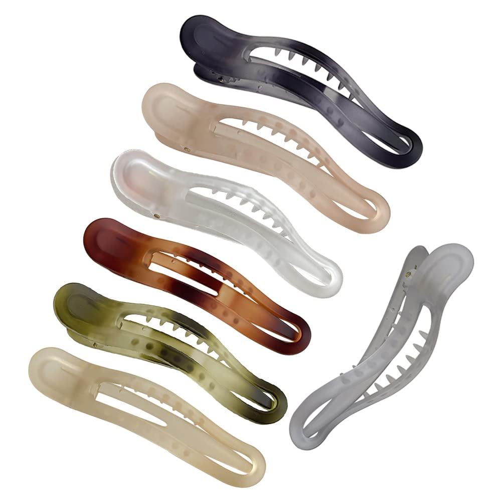 7 Pcs Plastic Duckbill Hair Claw Clips Alligator Hair Jaw Clips Long