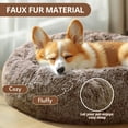 thumbnail image 2 of Cama relajante para perros y gatos JOLLYVOGUE para mascotas pequeñas, 20 pulgadas, marrón, 2 of 8
