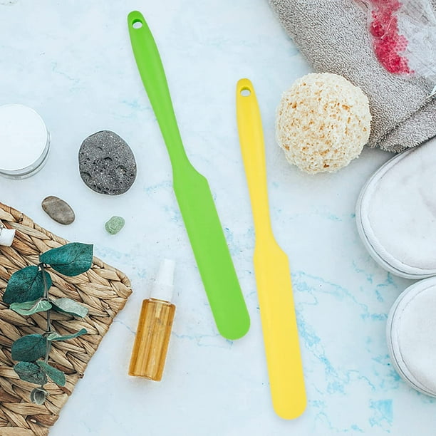 4 espátulas de silicona, espátula de goma resistente al calor, espátula antiadherente para crema, espátula de cocina sin costuras, aplicador de cera para hornear en el salón del hogar ShuxiuWang 8390606512598