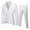 White, variant on 50% off Clear!Jiyugala Men's Suits Clearance $5 Men’s Suit Slim 3 Piece Suit Business Wedding Party Jacket Vest & Pants Coat