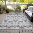 thumbnail image 6 of Addison Rugs Chantille Indoor/Outdoor Transitional Vintage Charcoal Washable Rectangle Rug, 5' x 7'6", 6 of 6