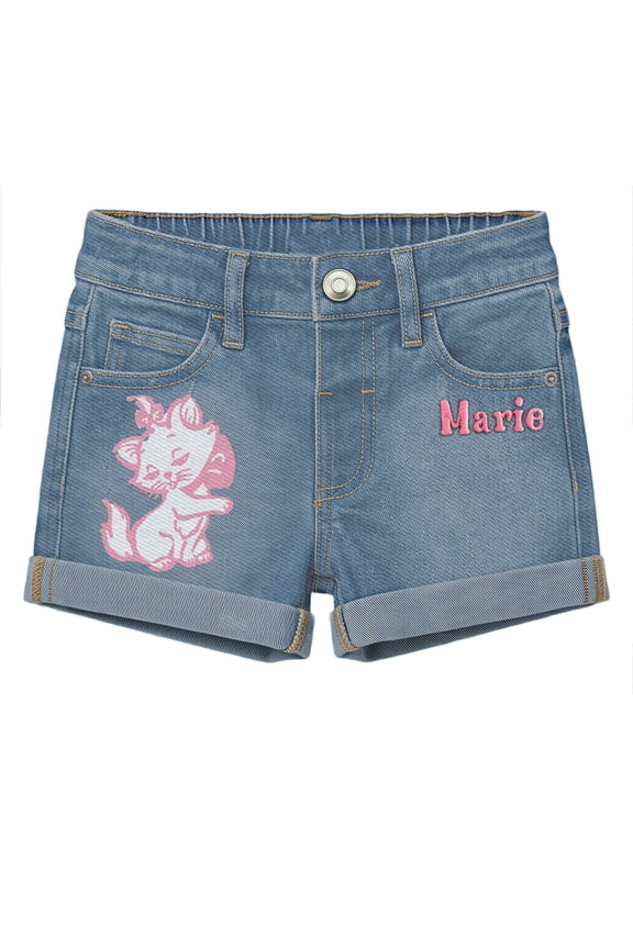 Marie The Aristocat Toddler Girls Denim Short, Sizes 12 Months - 5T
