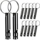 thumbnail image 1 of HNZHSL 12 Pcs Silbato de Emergencia Silbato de Supervivencia Silbato de Emergencia con Cordón Silbatos Aluminio con Aleación de Aluminio con Llavero Silbato de Supervivencia de Alto Decibelio Acampar, 1 of 7