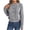 Gray-02, variant on STETMN Women's Cable Knit Sweater Loose Fit Crop Long Sleeve Tops Button Decor Casual Soft Shirts