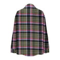 thumbnail image 6 of Weiqiqre Women's Tops, Tees & Blouses Plaid Shirt Long Sleeve Collar Button Down Blouses Lightweight Tops, 6 of 7