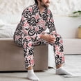 thumbnail image 7 of Balery Black Snake Pattern Pajama Sets for Men Long Sleeve 2 Piece Sleepwear Loungewear Sets Soft PJ's with Pockets Long Sleeve Comfy Pj Sets-Medium, 7 of 7