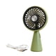 thumbnail image 2 of Ventilador de mano Ventilador de escritorio USB recargable ajustable Mini ventilador portátil personal verde, 2 of 9