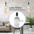 thumbnail image 4 of Avec Base de Lampe Switc E27, Porte-Lampe, Facile Assembler Style Rétro pour Garde-Robe Escalier Maison Argent, 4 of 8