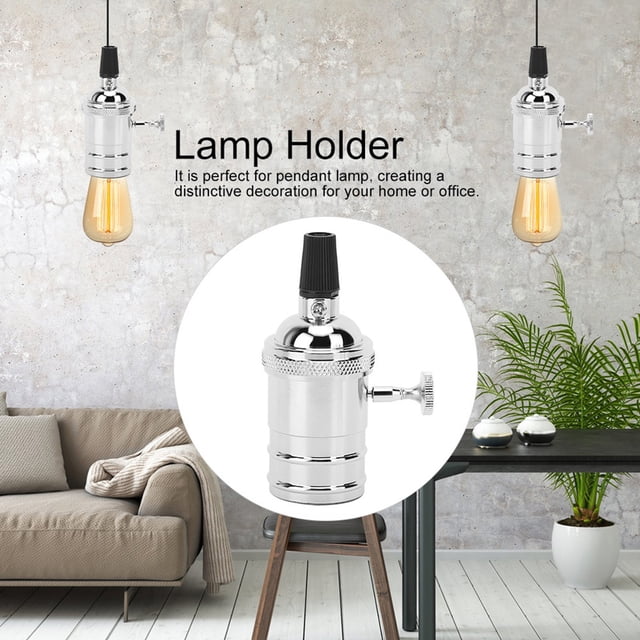 Soporte de Lámpara Retro E27 Con Estilo Retro Con Interruptor para Accesorios de Lámparas Colgantes en El Hogar Decoración, Fácil de Ensamblar