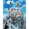 thumbnail image 1 of 30x40cm 5d Diy pintura de diamante completo, srie Chteau D'hiver # l, diamante de imitación diy, 1 of 5