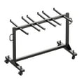 thumbnail image 4 of Jocisland Folding Chair Rack, Holds 12 Tables or 42 Chairs with 30 Pcs Covers, 550 lbs Capacity, Heavy-Duty Cart with Wheels, Glossy Black, 4 of 10