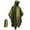 GREEN, variant on Poncho,Three-in-One Functionality Flat Ponchos Adult,High-Quality 210T Polyester with PU Coating Womens Rain Jacket With Hood,Lotus Leaf Effect Mens Rain Jacket