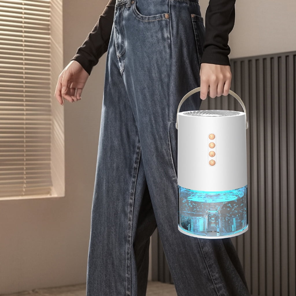 WINDLAND Dehumidifier Household Small Moisture Absorbing Bedroom Quiet Dehumidification Machine with Colorful LED Light