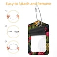 thumbnail image 2 of Square PU Leather 2 Pack Travel Tag - Bag Tag - Suitcase Tag with Privacy Cover and Stainless Steel Ring - Suitable for Travel, Backpack, and Handbag Cactus, 2 of 7