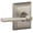 Satin Nickel, variant on SCHLAGE F40LAT622ADD F40-LAT-ADD Latitude Privacy Door Lever Set with Decorative Addison Trim