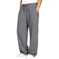 thumbnail image 6 of Lullu Girl Casual Baggy Sweatpants Athletic Jogger Pants Straight Leg Trousers, Sizes 5-14, 6 of 7