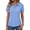 Blue #1, variant on Womens Golf Polo Shirts Summer Short Sleeve 1/4 Zip Tops Moisture Wicking Casual Tennis Activewear with Pockets Red 3XL