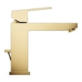 thumbnail image 2 of Grohe Eurocube 23670GN0 Single Hole Single-Handle M-Size Bathroom Faucet 1.2 GPM in Grohe Brushed Cool Sunrise, 2 of 4