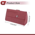 thumbnail image 4 of Estuche para Gafas de Sol para Coche Unique Bargains con Diseño Magnético, Estuche Universal para Parasoles de Coche, Ante/Metal Rojo 16.5x9.5cm 1 Pcs, 4 of 7