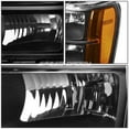 thumbnail image 4 of DNA Motoring HL-OH-GMCSIE07-BK-AM Black Amber Headlights Replacement For 07-13 Sierra, 4 of 10