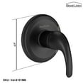 thumbnail image 2 of Boyel Living Wall Mounted Bathroom Shower Water Mixer Single Handle Shower ValveTemperature Mixing Valve Complete Shower Kit,Single Function Control Valves For Shower Faucet in Matte Black, 2 of 4