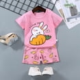 thumbnail image 4 of HCNTES Toddler Boys Outfit SetsKids Baby Boys Fashion Short Sleeve Round Neck Cute Print Tshirt Shorts Boy Clothes Set, 4 of 4